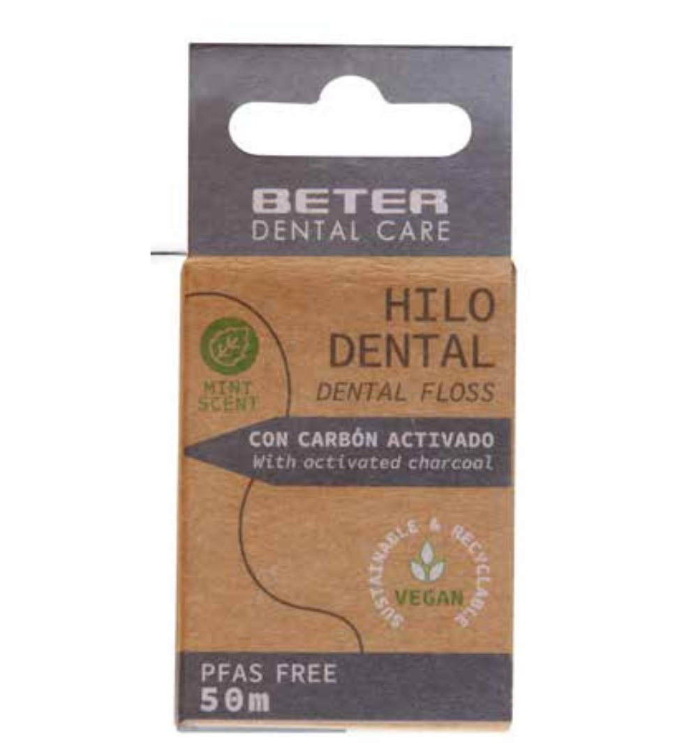BETER HILO DENTAL CARBON ACTIVADO NATURAL FIBER